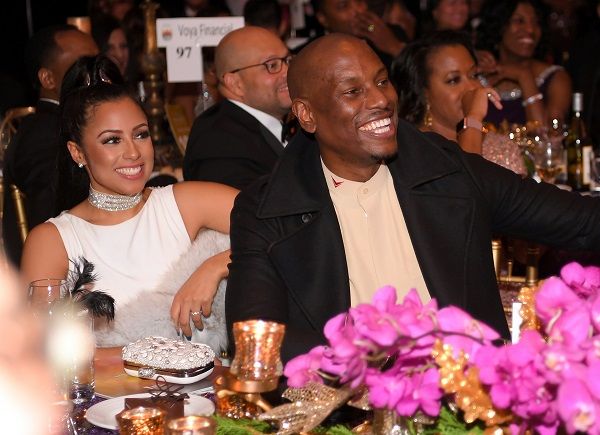 Tyrese Gibson and his wife Samantha in a function